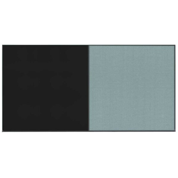 Enclosed Corkboard, 1 Door, 60"x36", 4" Fra